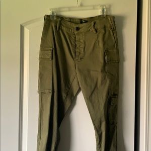 Army green cargo pants